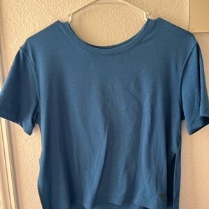 Nike Blue Cropped Top with Slits on the side